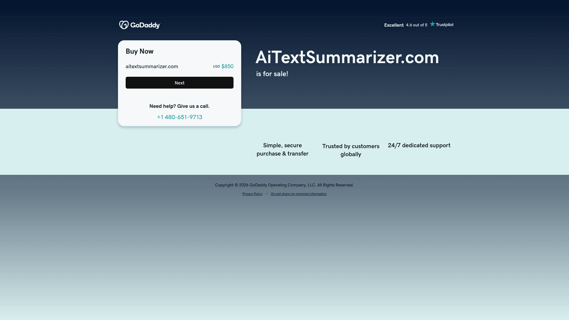 AI Text Summarizer screenshot