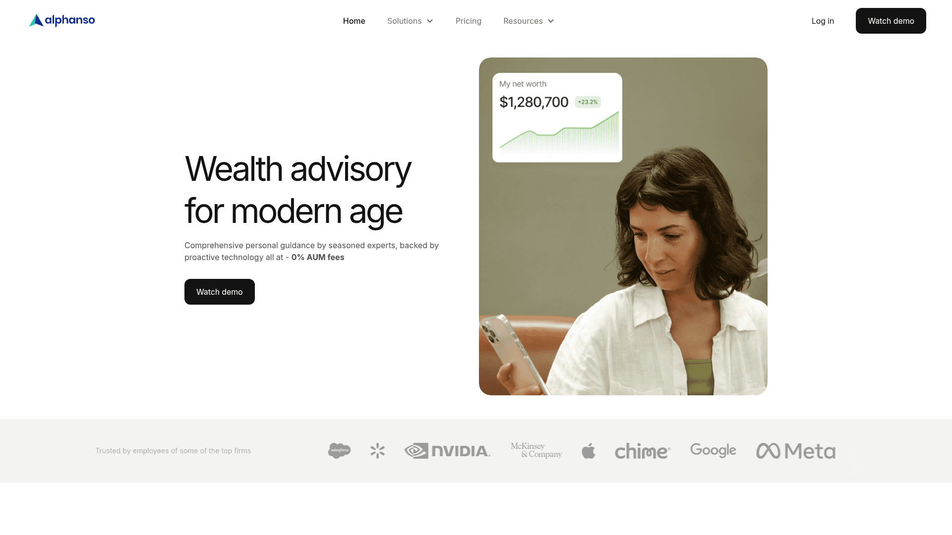 Alphanso Wealth screenshot