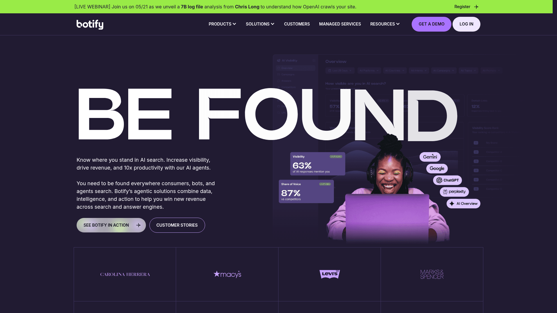 Botify screenshot