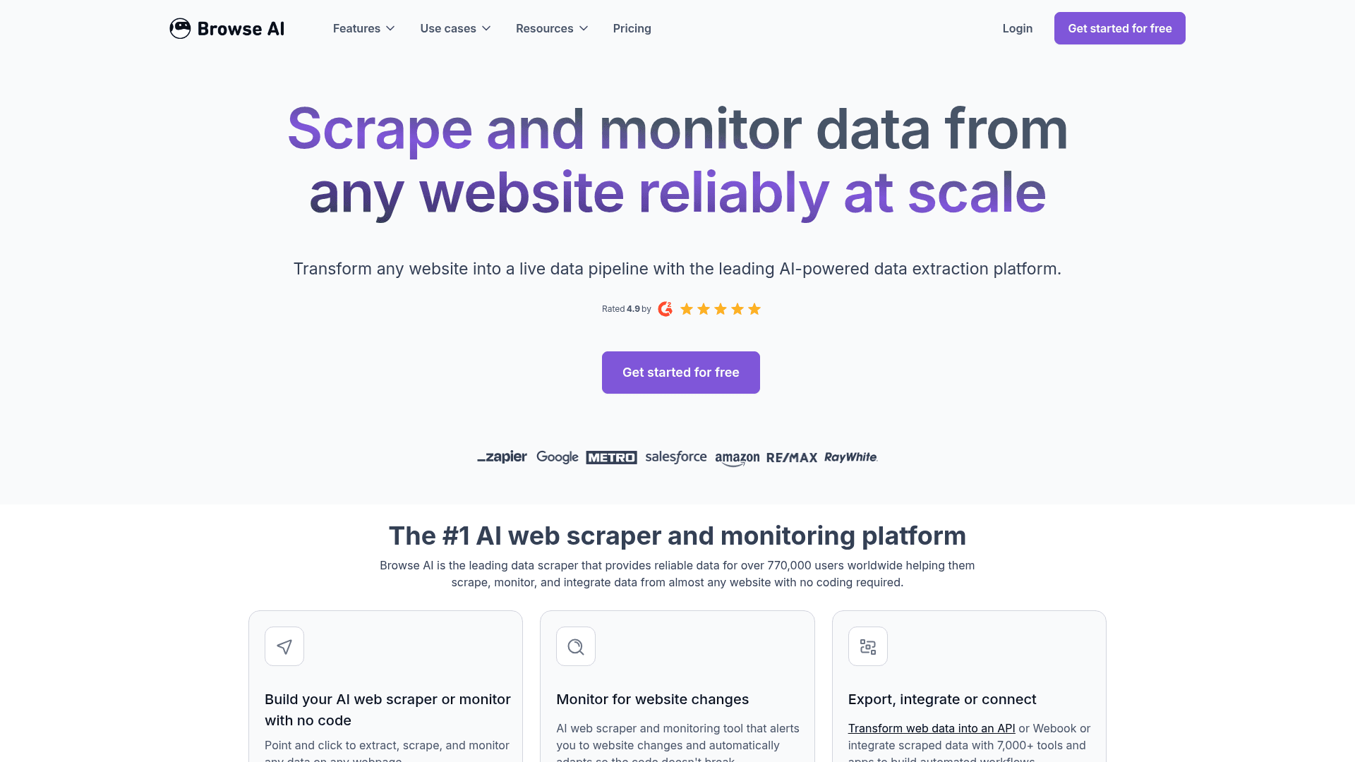 Browse AI screenshot