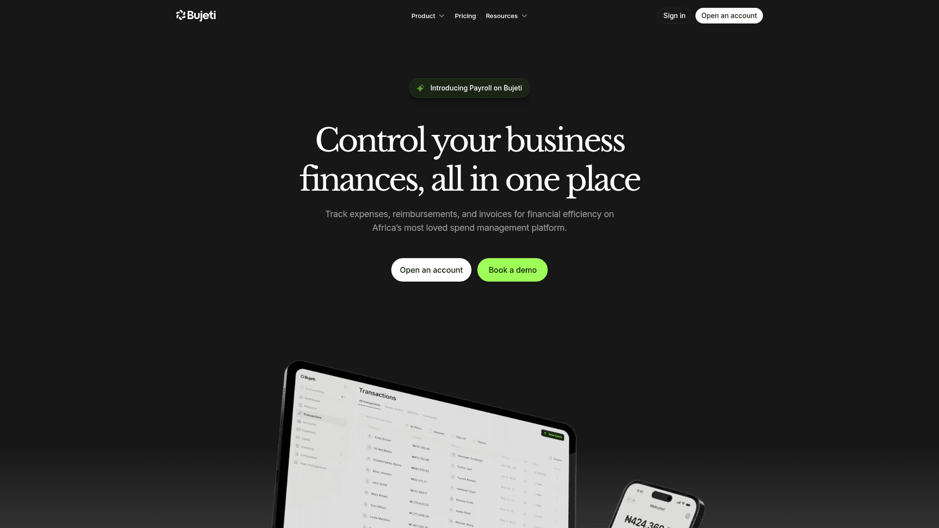Bujeti screenshot