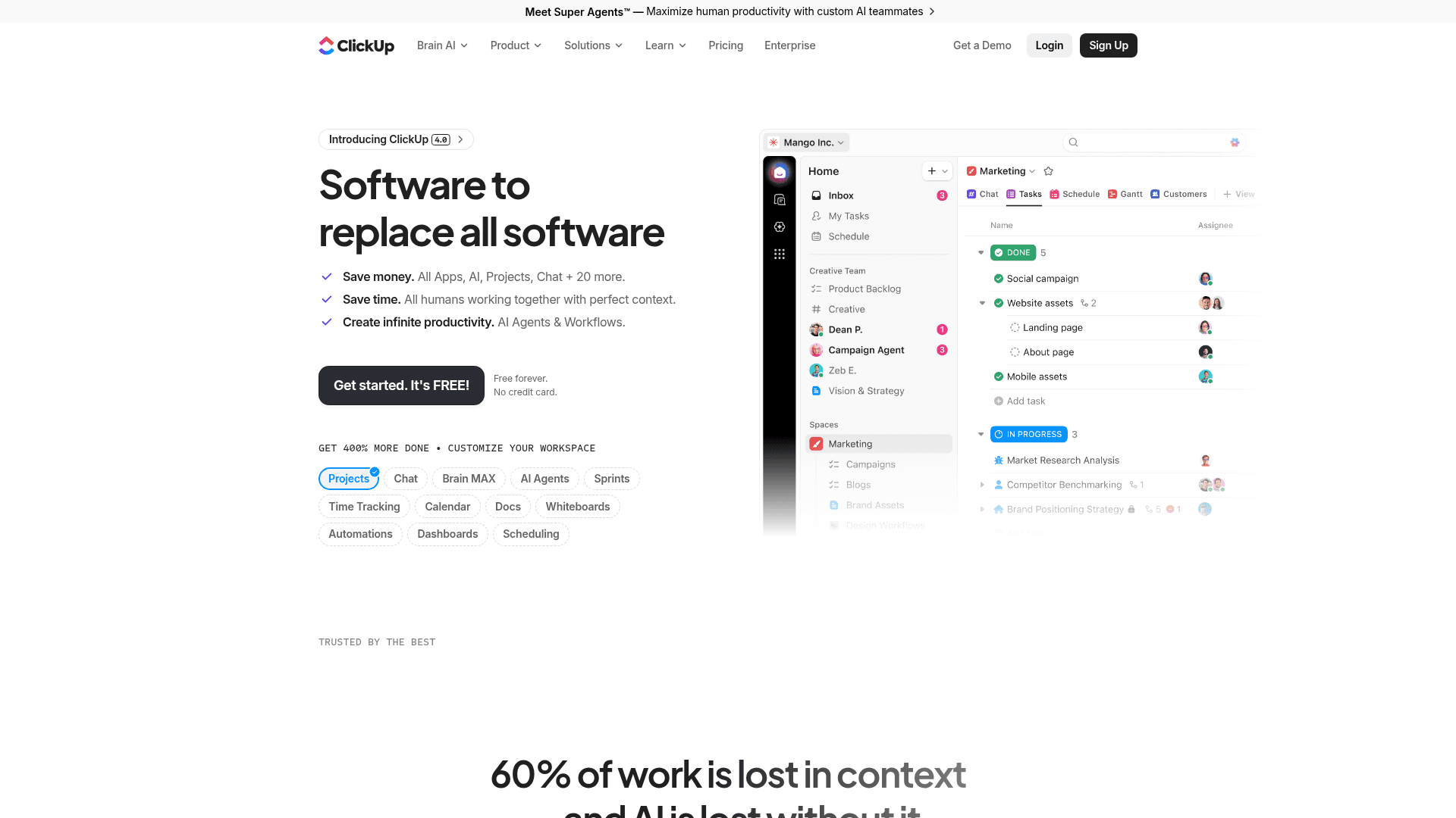 ClickUp screenshot