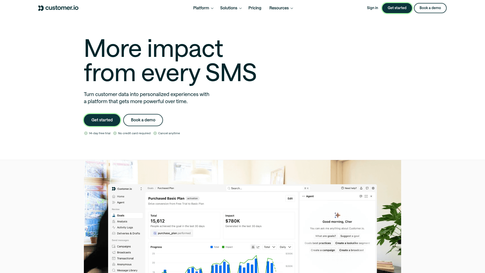 Customer.io screenshot