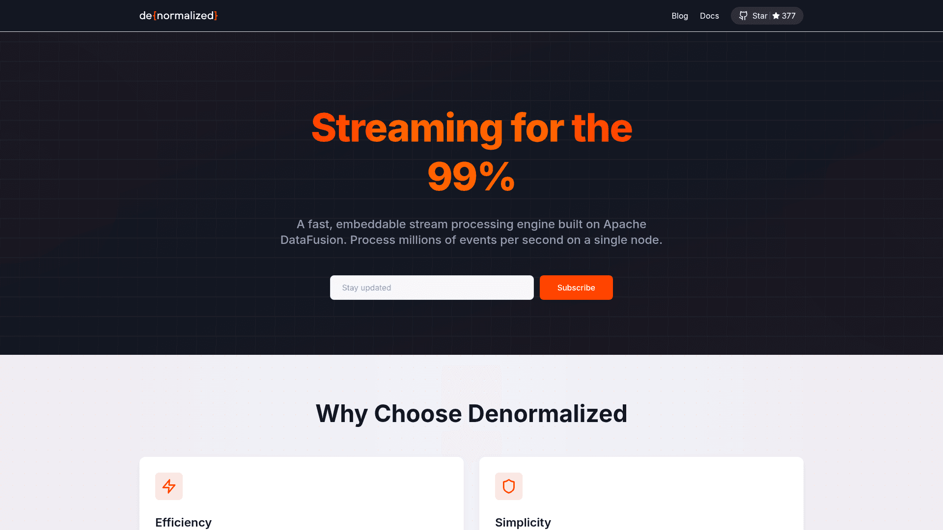 Denormalized screenshot