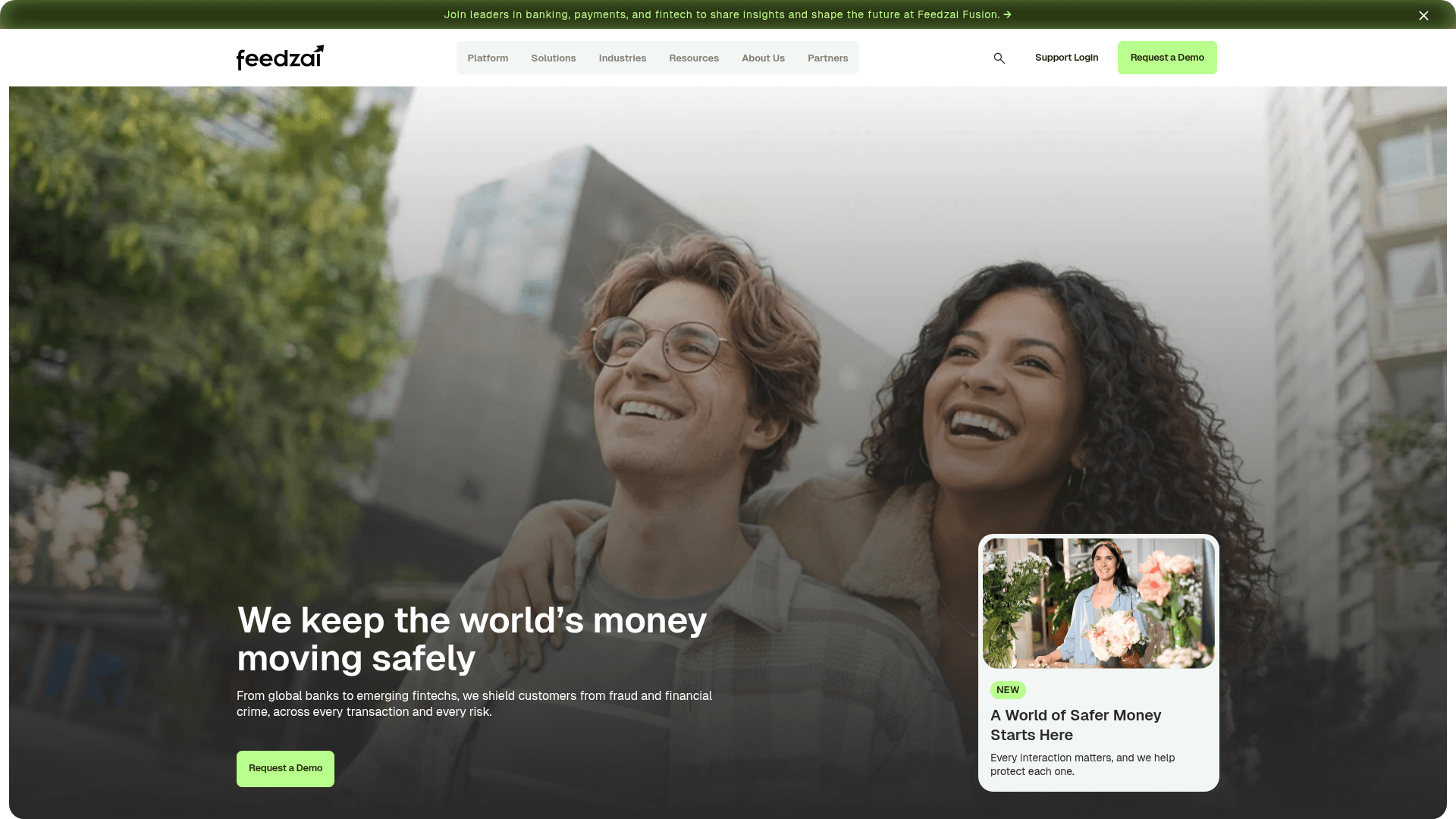 Feedzai screenshot