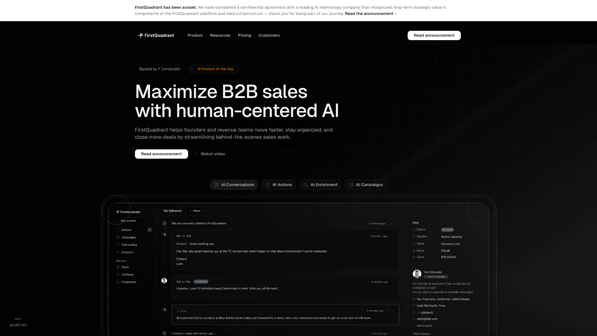 FirstQuadrant screenshot