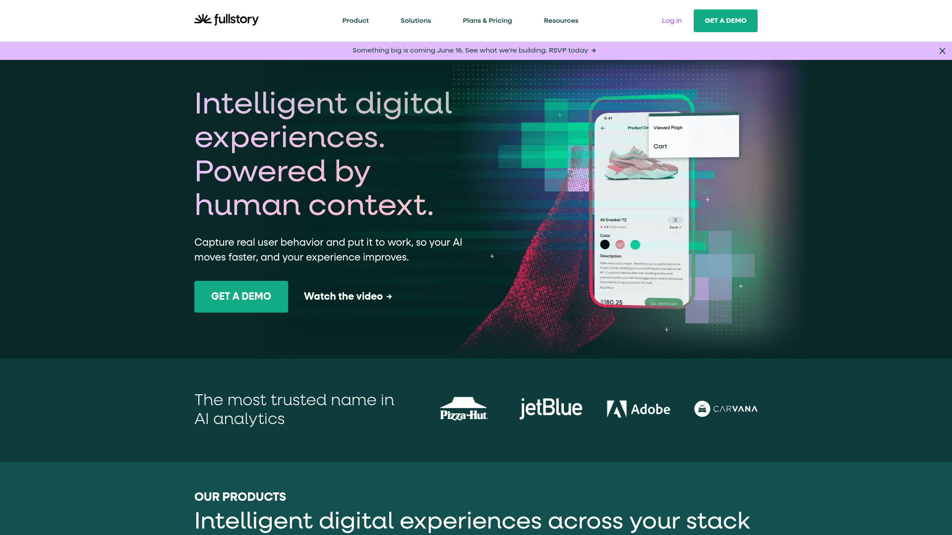 FullStory screenshot