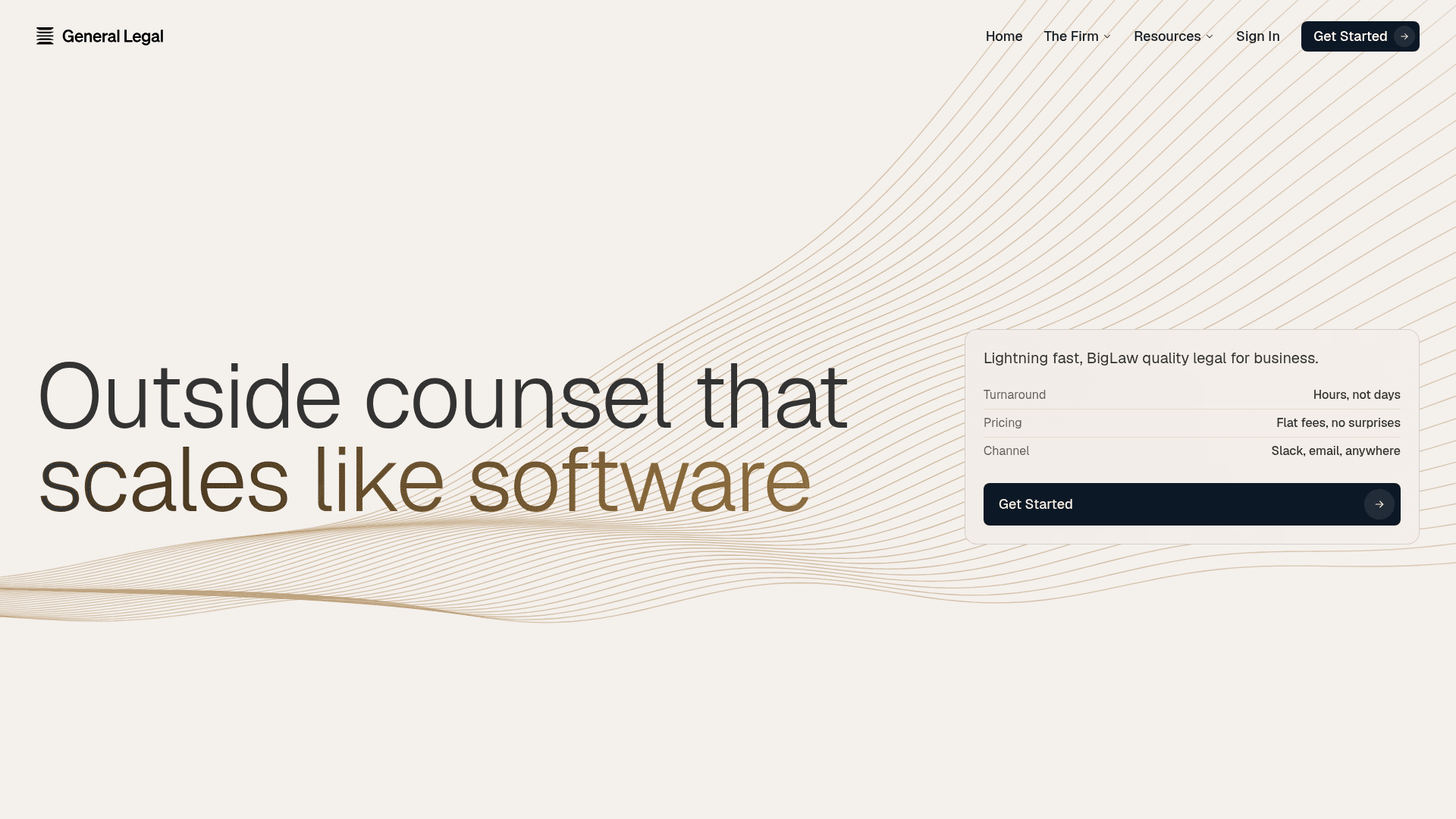 General Legal screenshot
