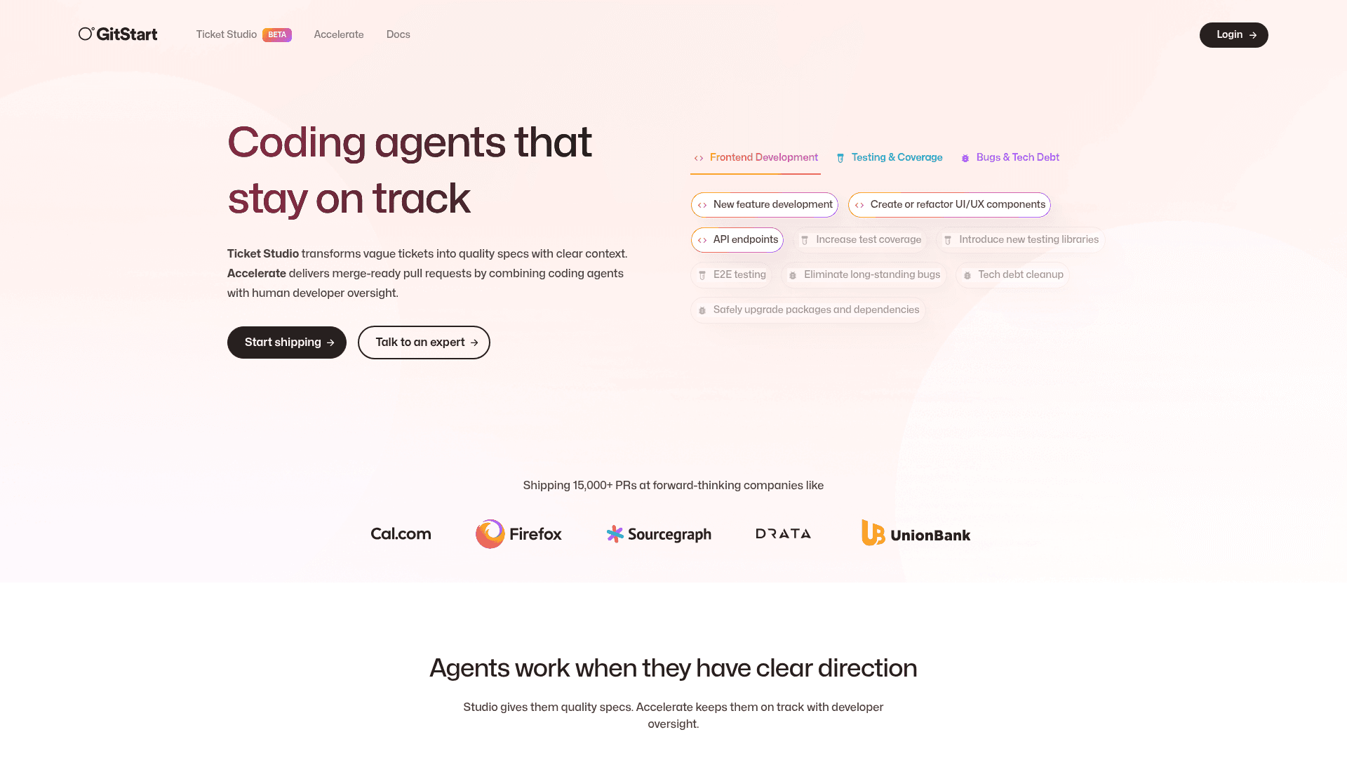 GitStart screenshot