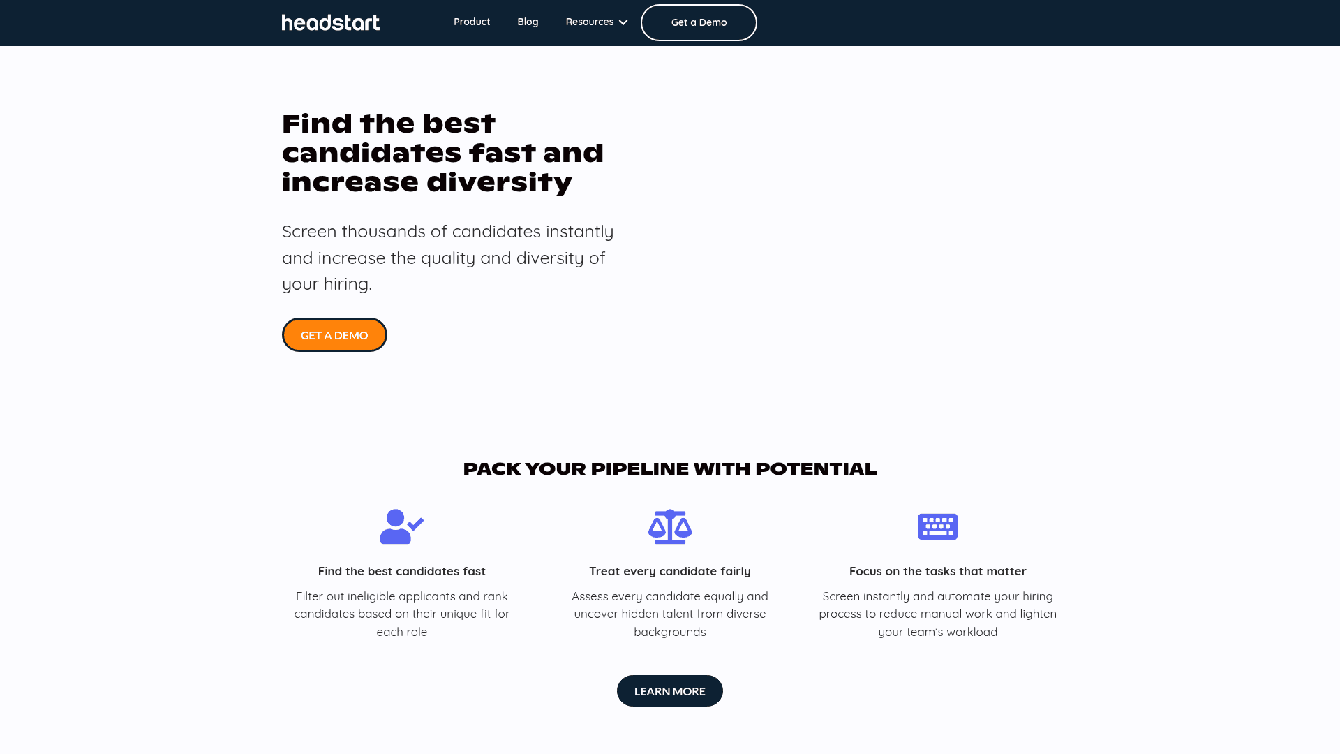 Headstart screenshot