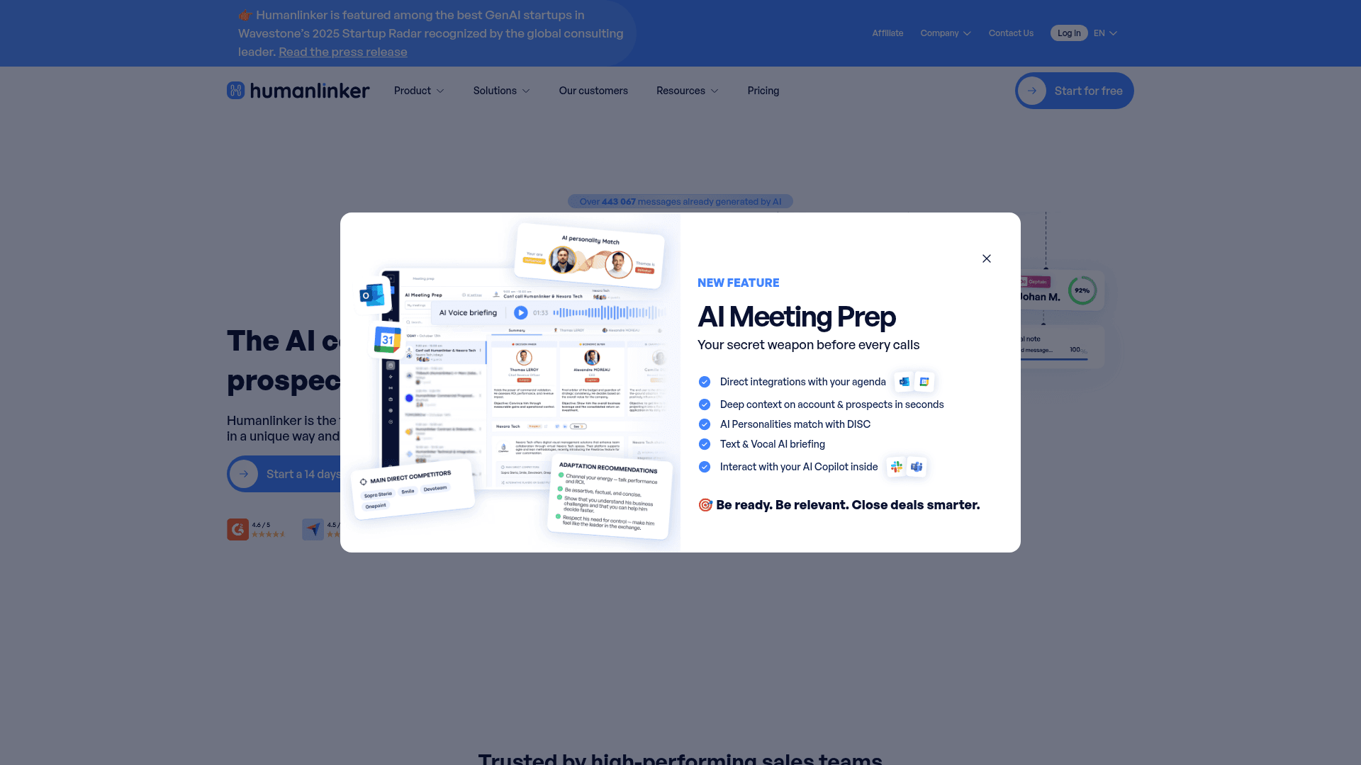 Humanlinker screenshot