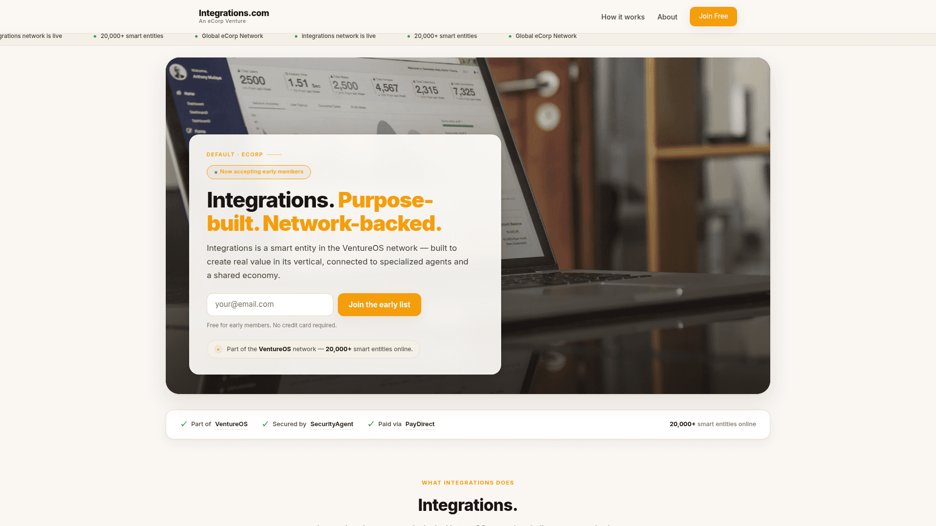 Integrations screenshot
