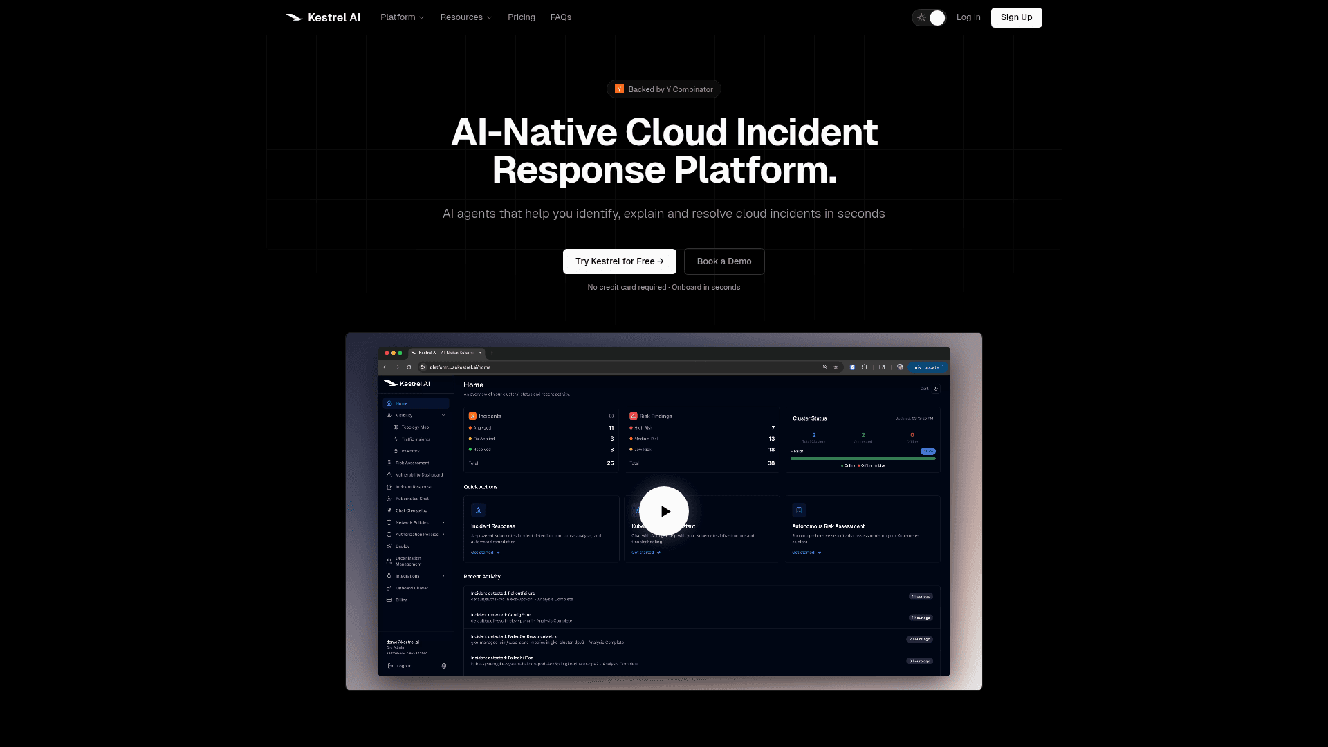Kestrel AI screenshot