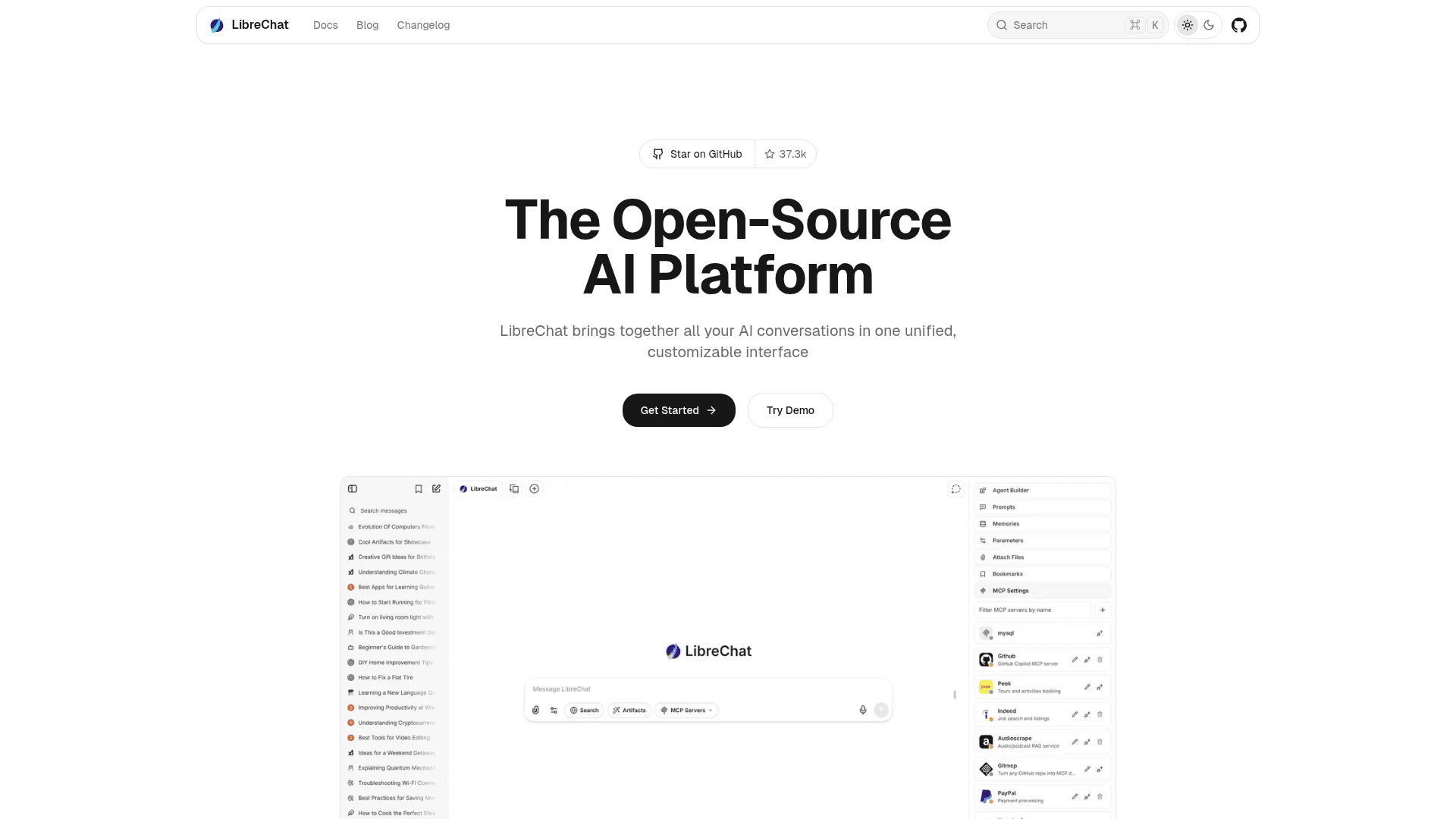 LibreChat screenshot