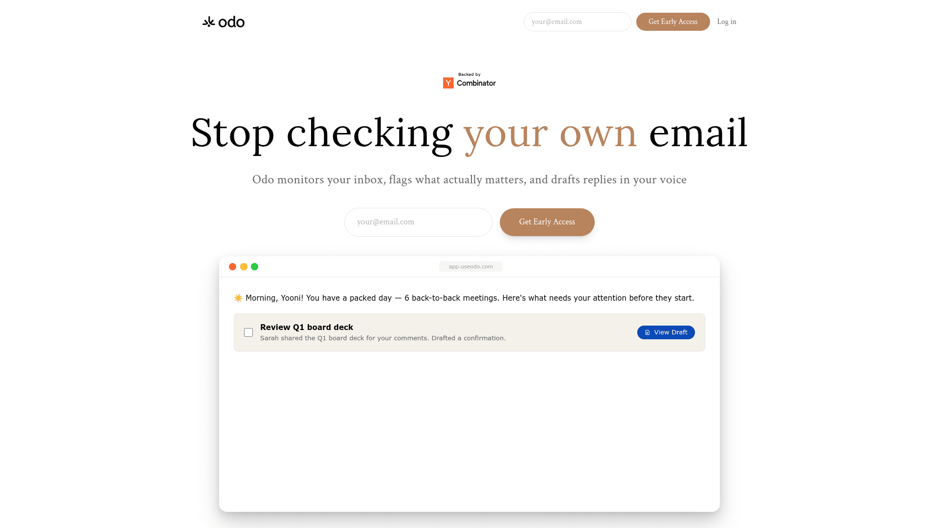 Odo screenshot