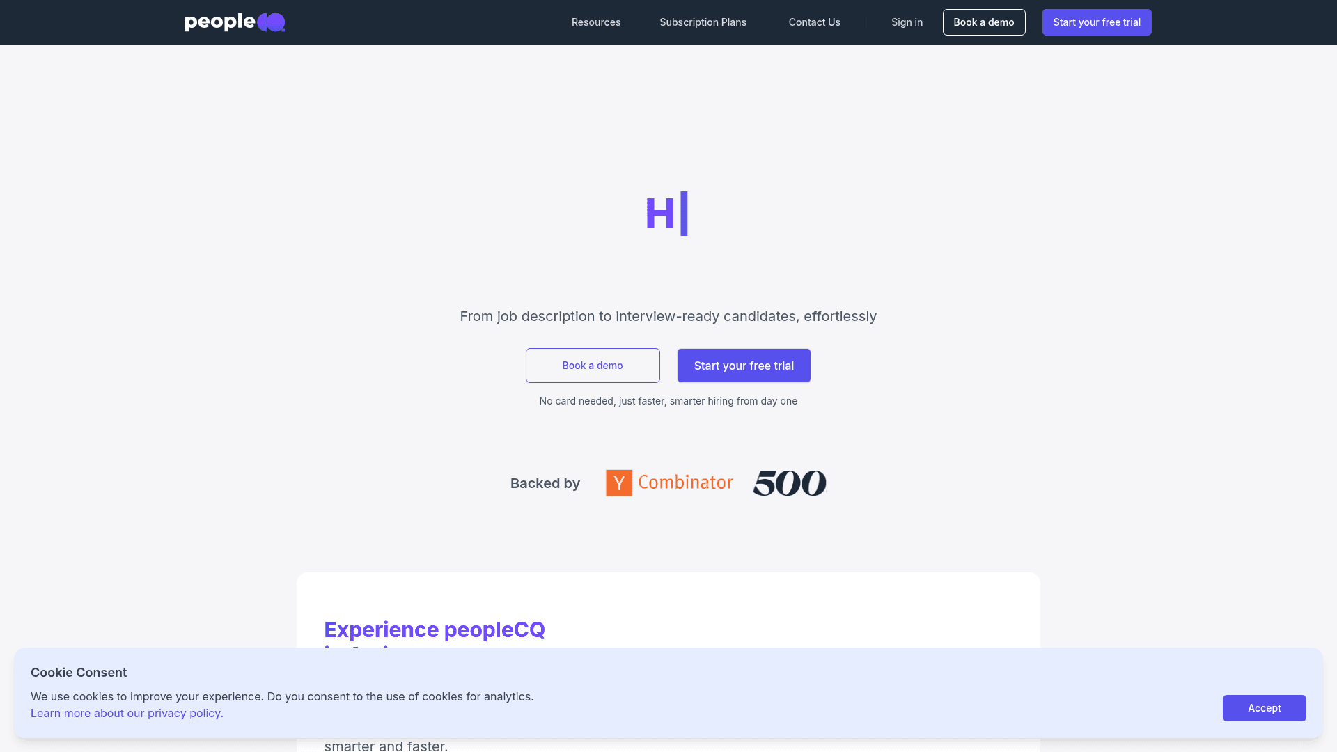 peopleCQ screenshot