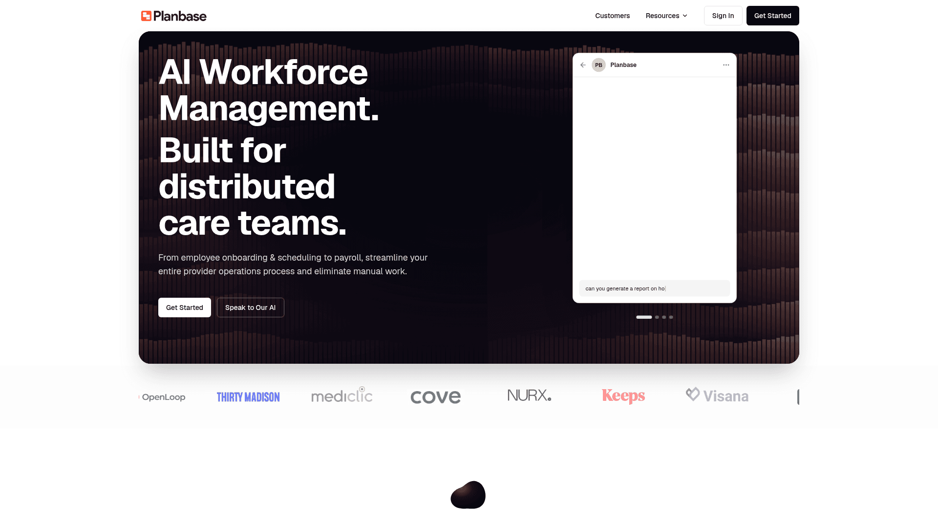 Planbase screenshot