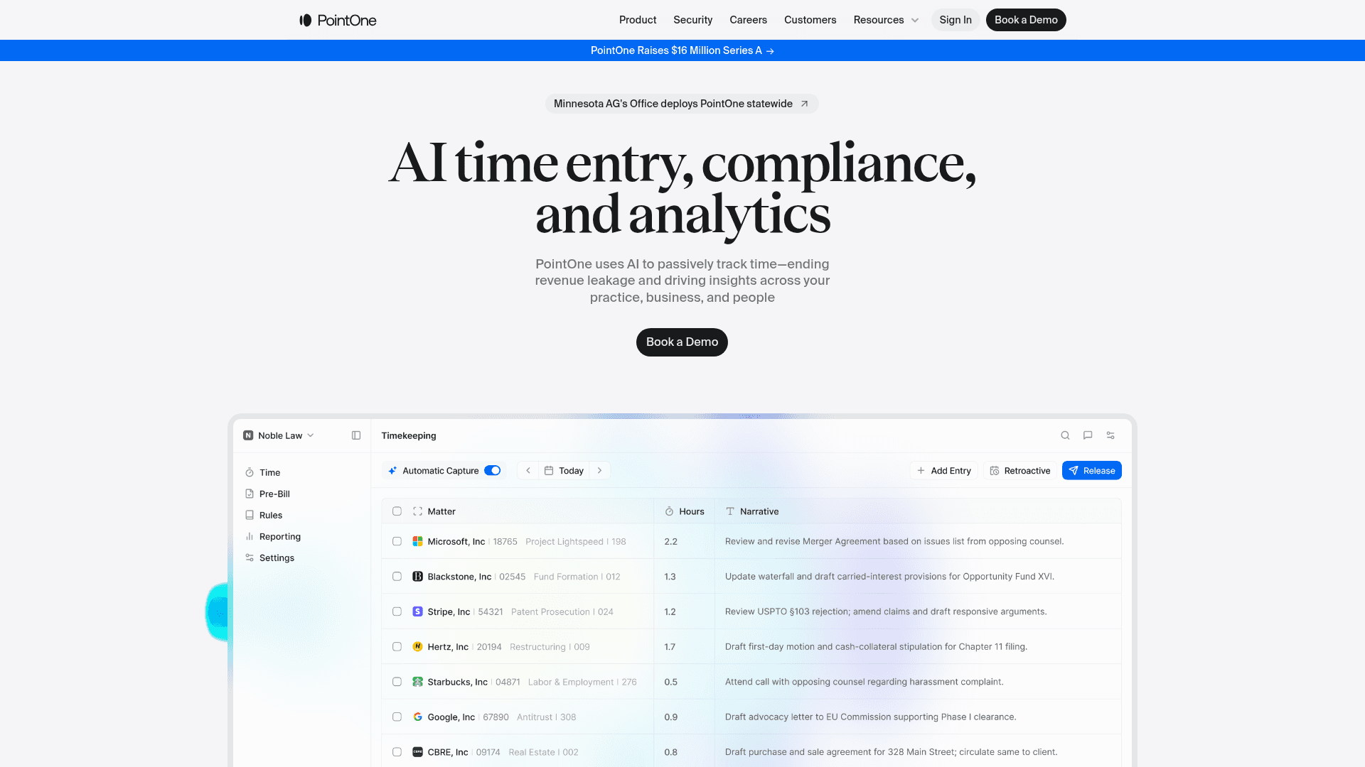 PointOne screenshot