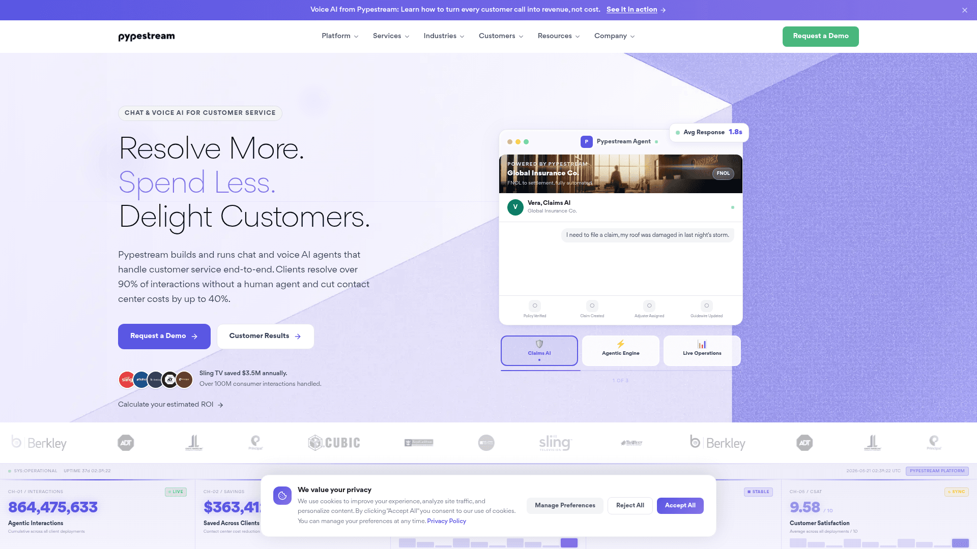 Pypestream screenshot