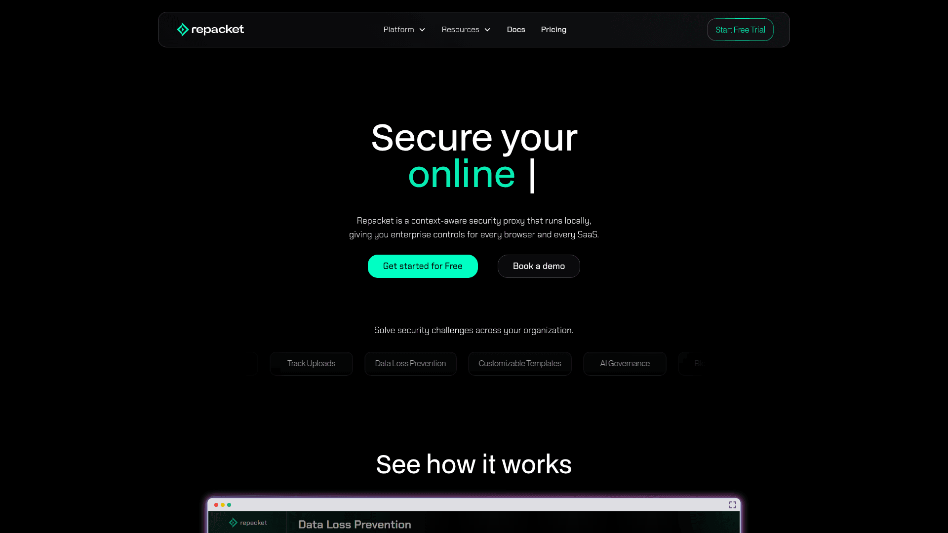 Repacket screenshot