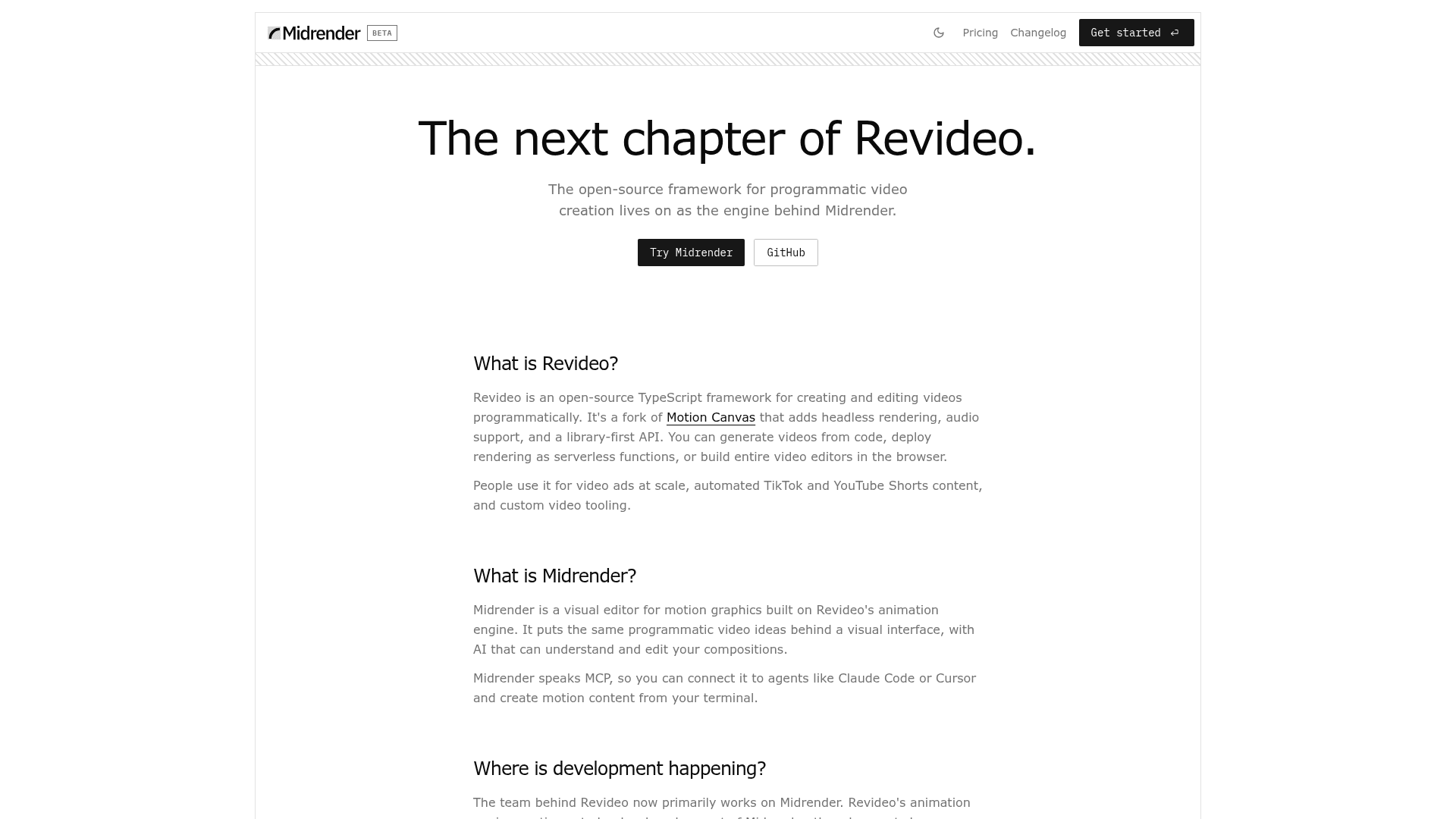 Revideo screenshot