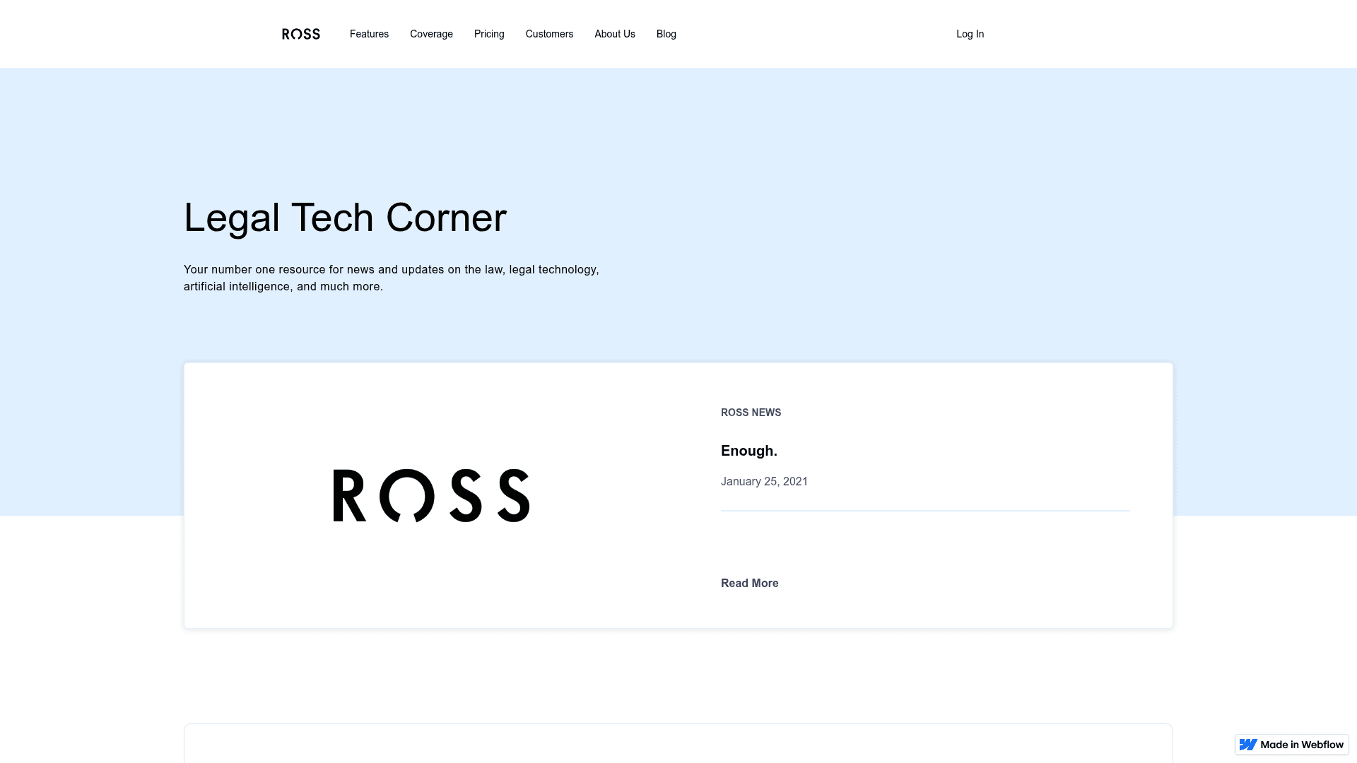 ROSS Intelligence screenshot