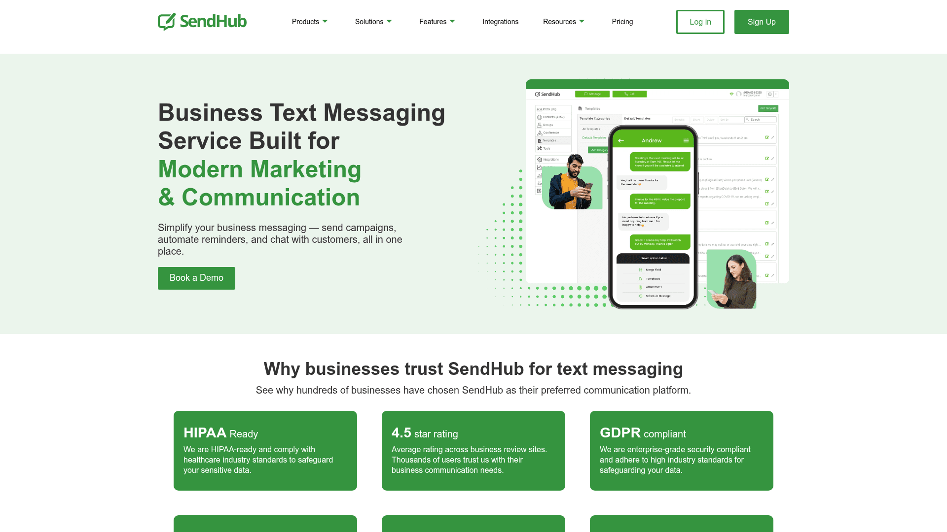 SendHub screenshot