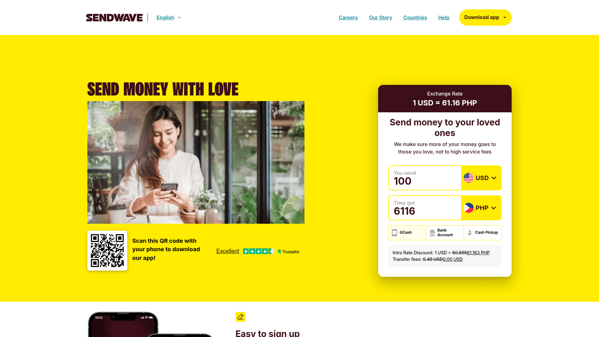 Sendwave screenshot