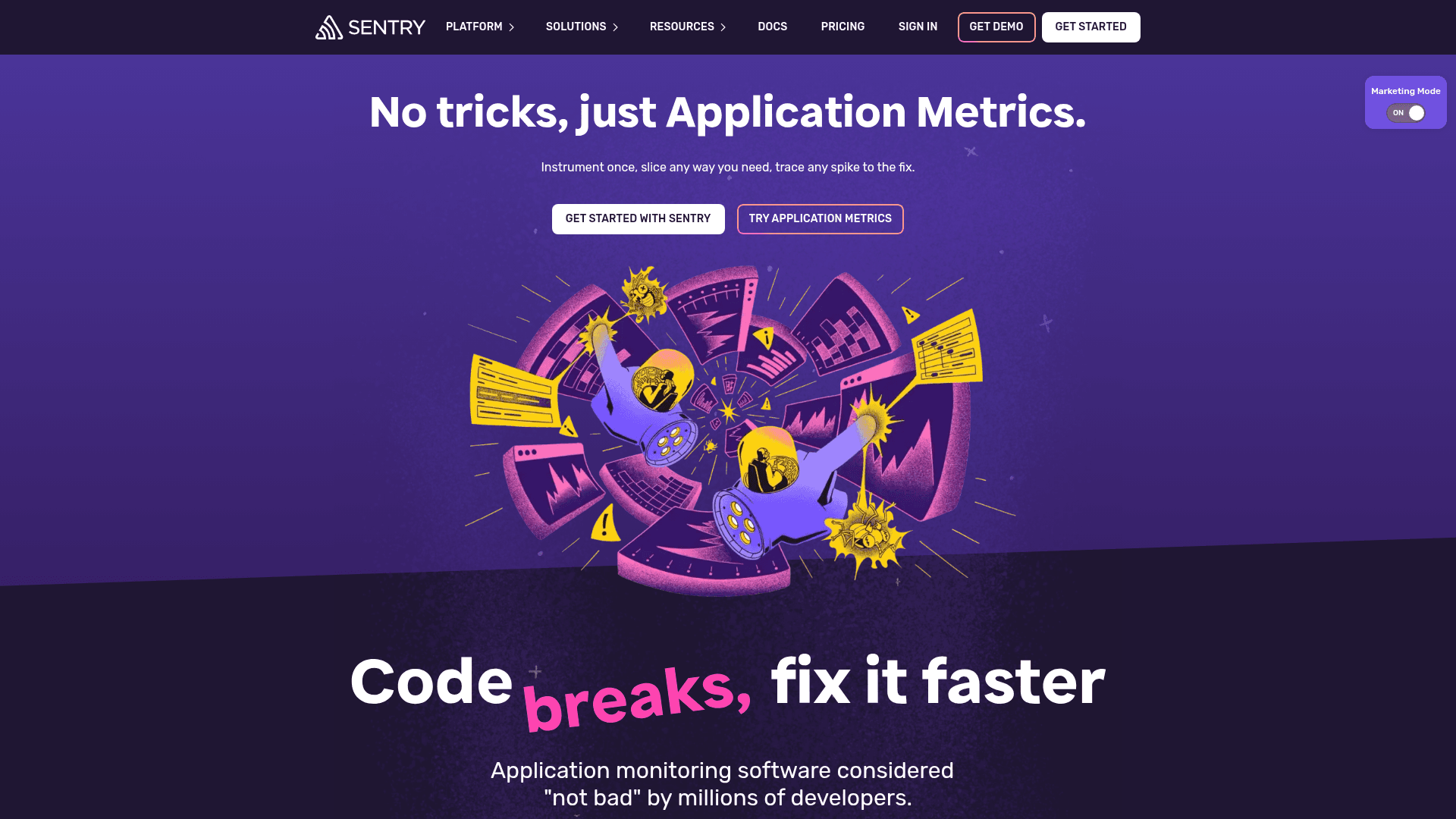 Sentry screenshot