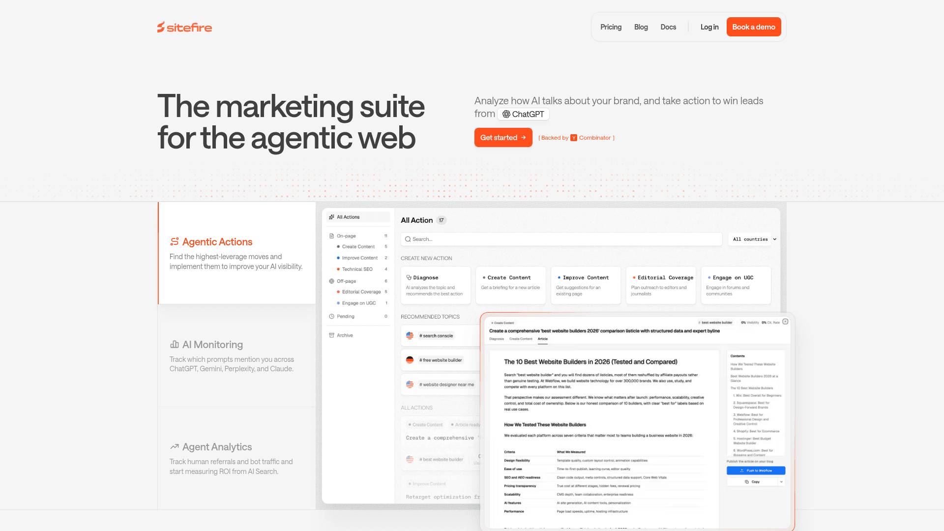 sitefire screenshot