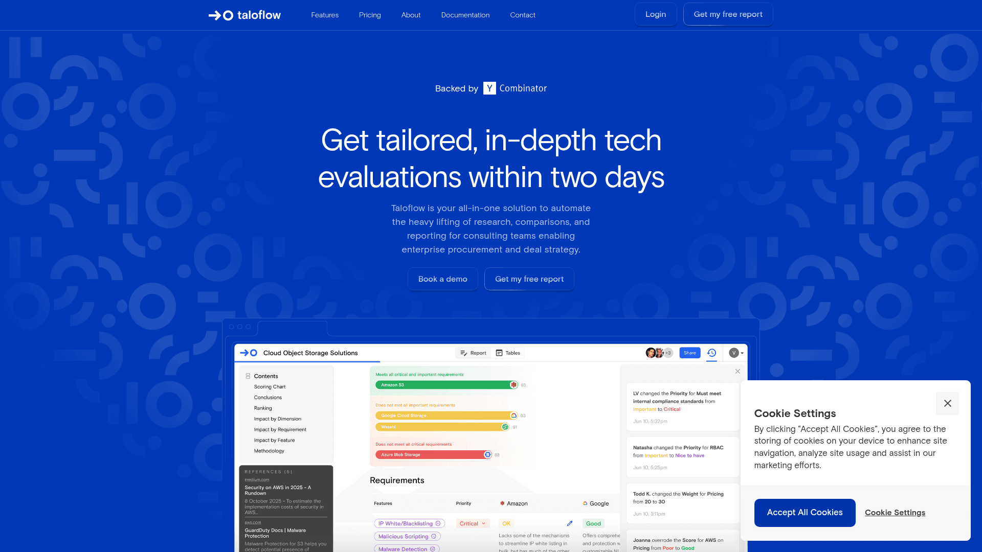 Taloflow screenshot