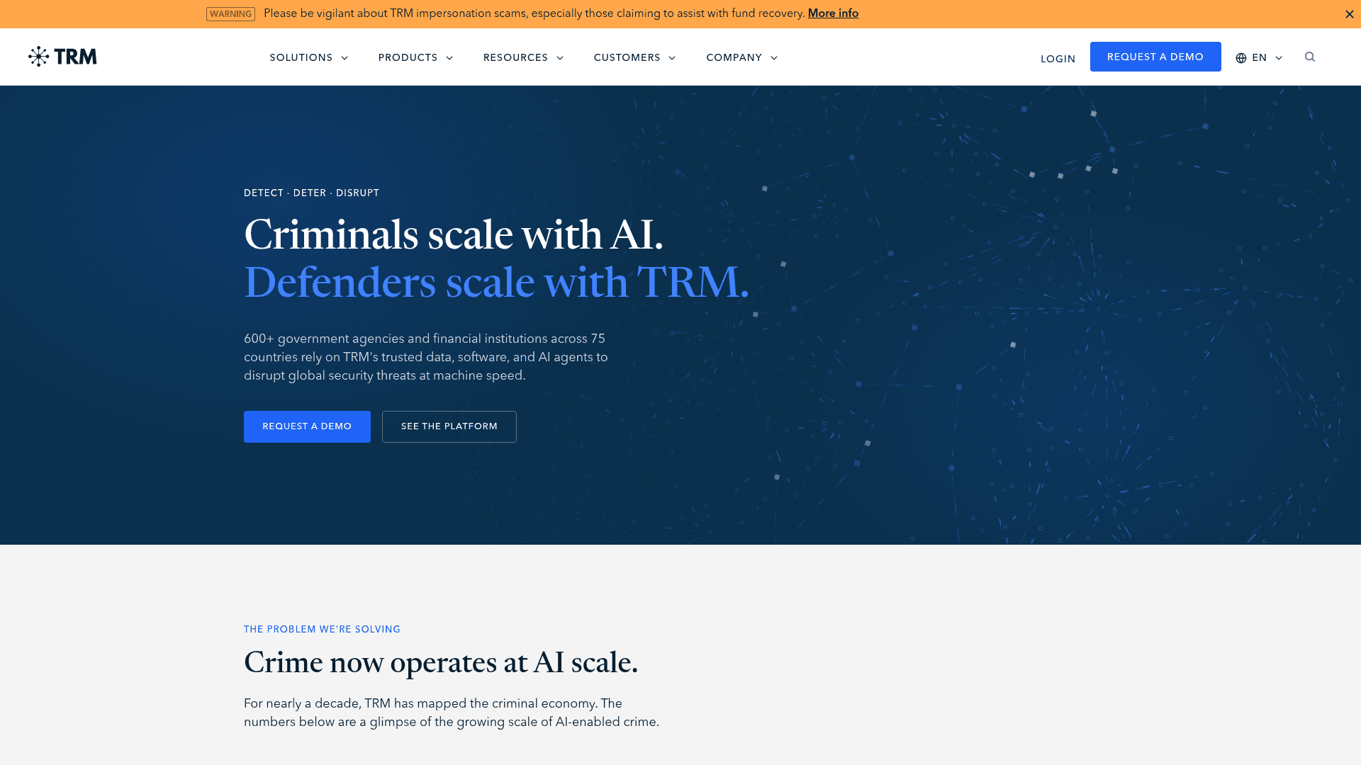 TRM Labs screenshot
