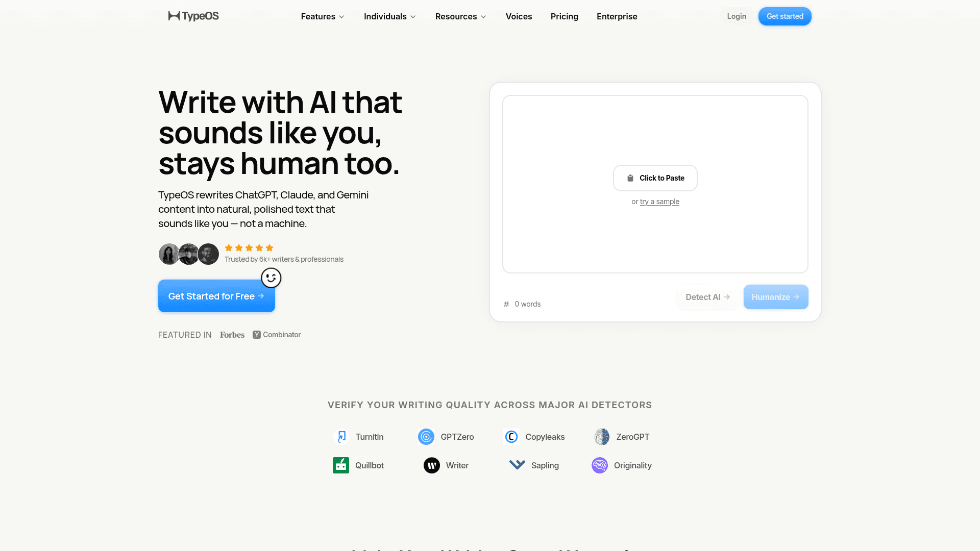 TypeOS screenshot