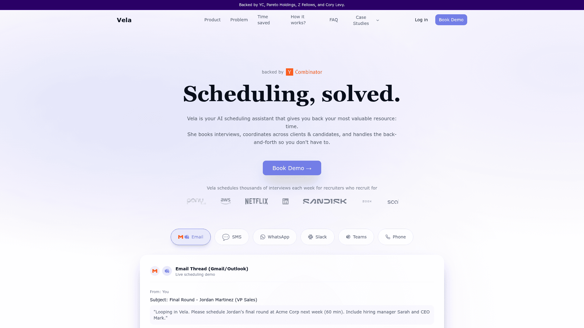 Vela screenshot