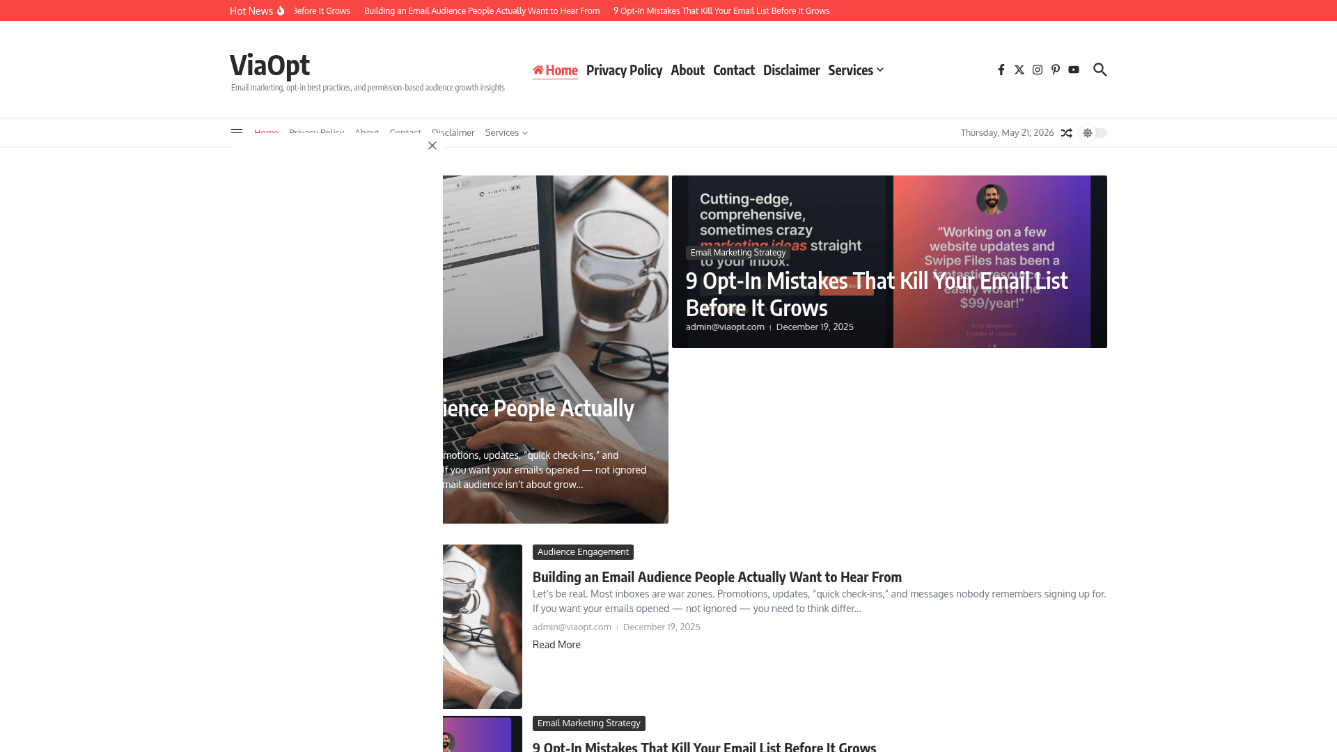 Viaopt screenshot