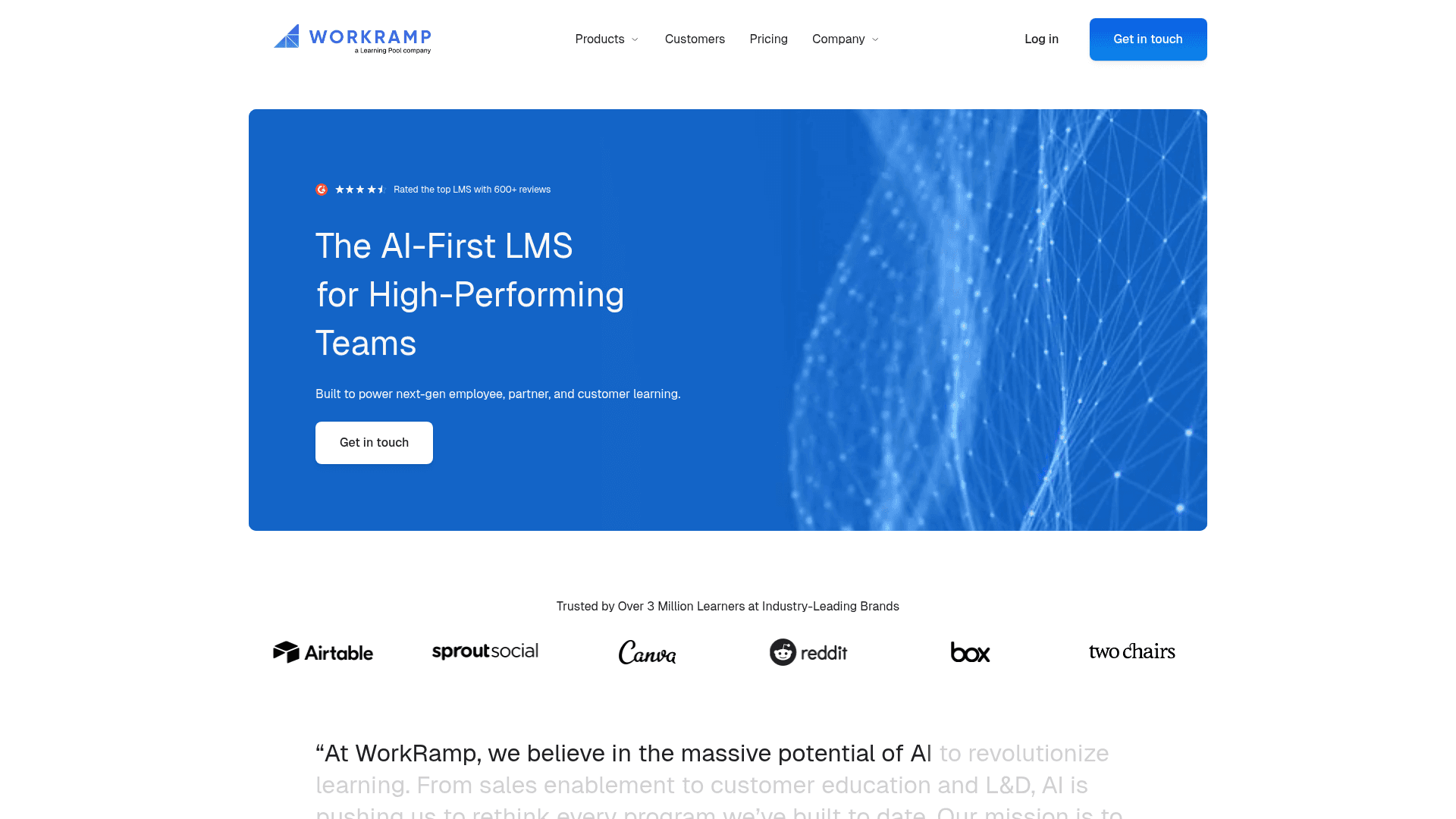 WorkRamp screenshot
