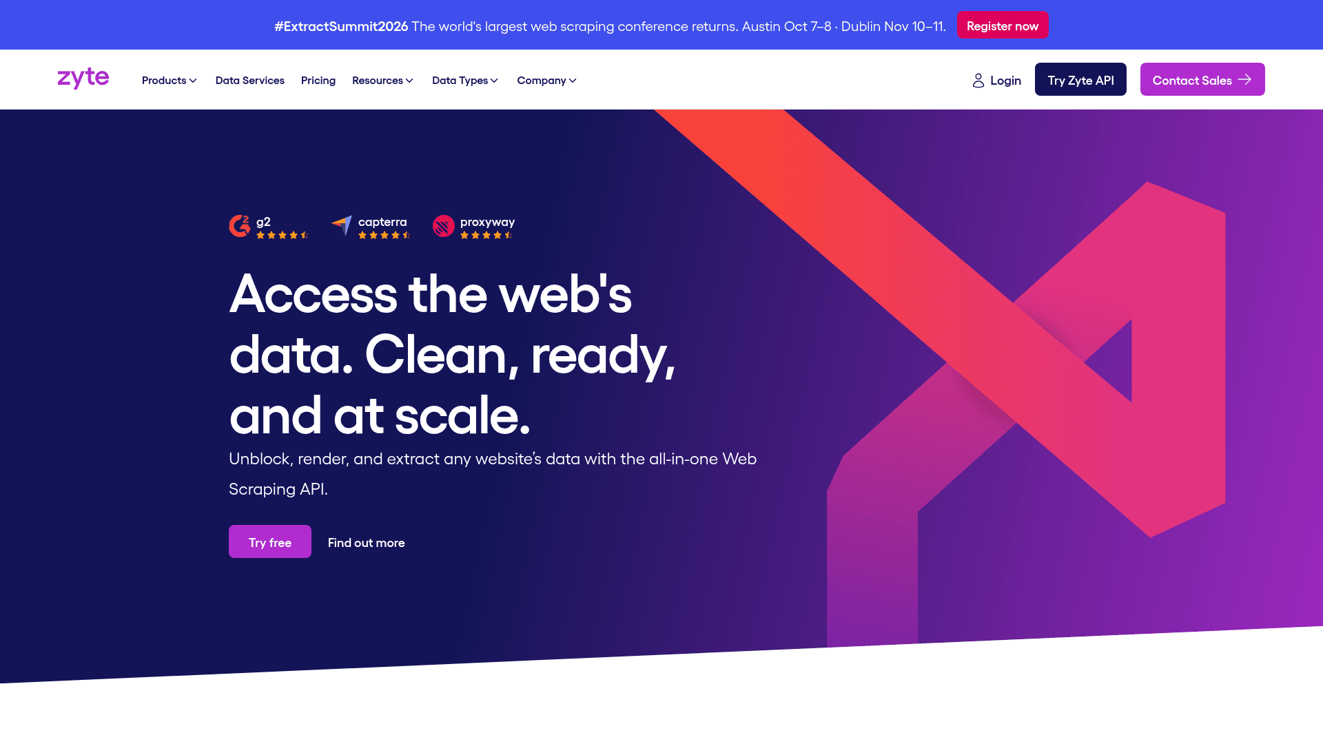 Zyte screenshot